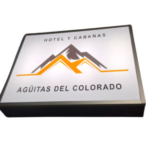 Letrero cuadrado luminoso